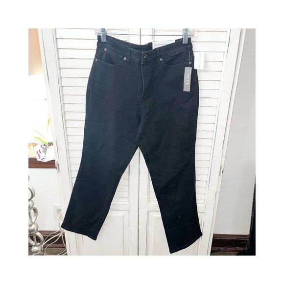 NWT CHRISTOPHER & BANKS Straight Relaxed Fit High Rise "Perfect Jean" Black 8P - Picture 1 of 10